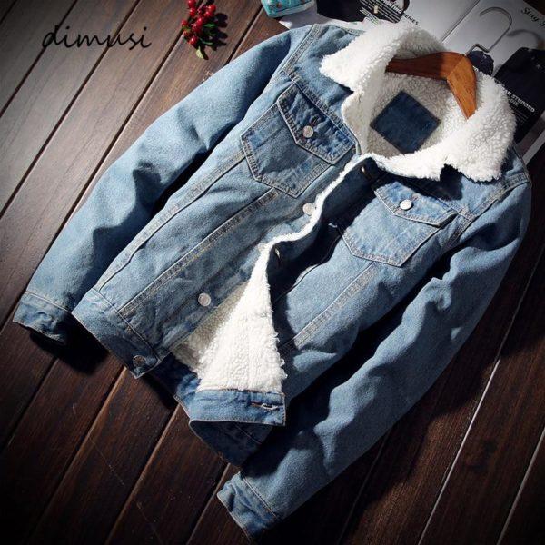 Sherpa-Lined Denim Jacket – Warm Winter Streetwear Classic