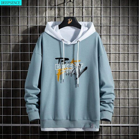 Graphic Print Casual Hoodie – Streetwear Pullover in Multiple Colors