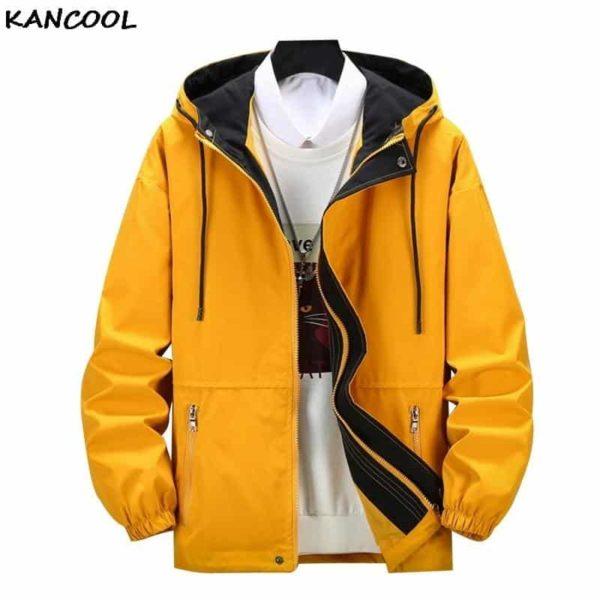 Lightweight Color-Block Windbreaker Jacket – Casual Hooded Coat (4 Colors)
