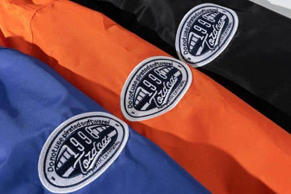 Orange Varsity Jacket – Retro Baseball Letterman Coat