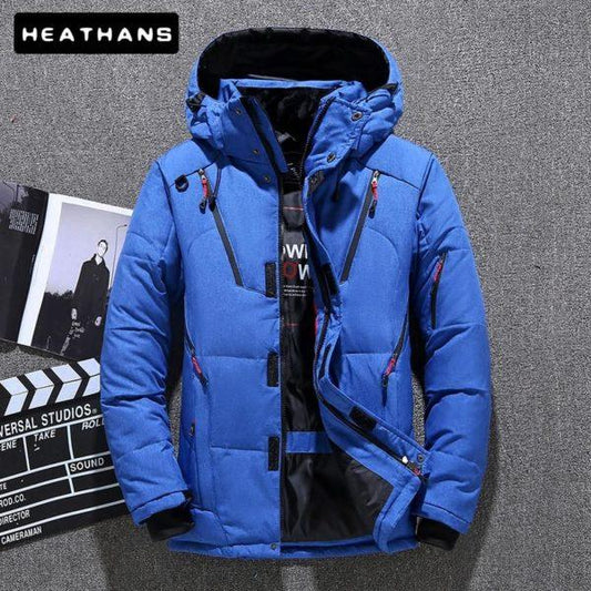 Heavy-Duty Winter Puffer Jacket – Waterproof Thermal Coat with Hood